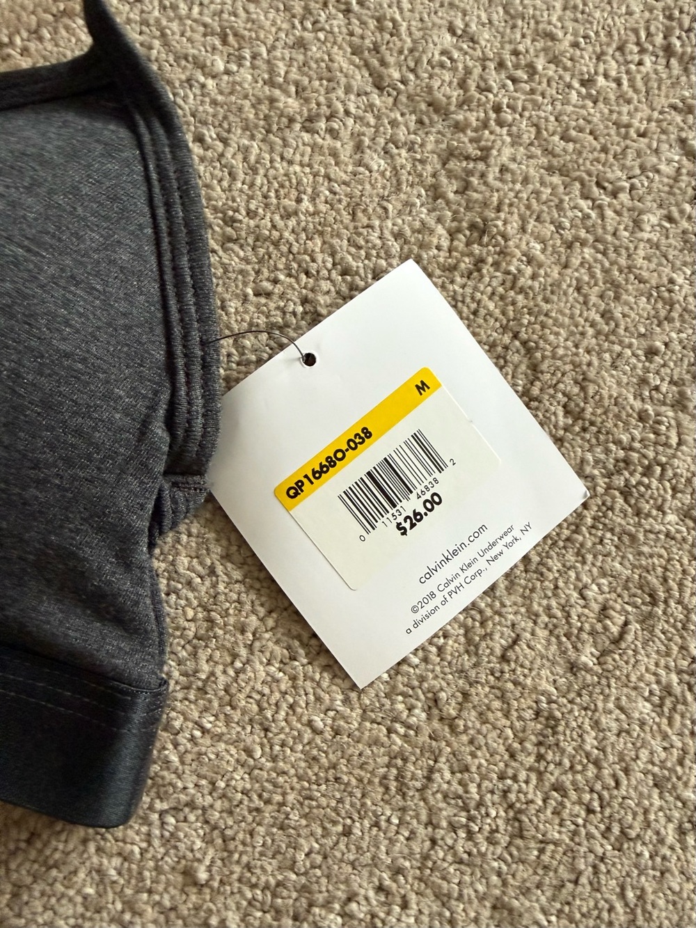 Calvin Klein Racerback Bralette - Picture 2 of 2